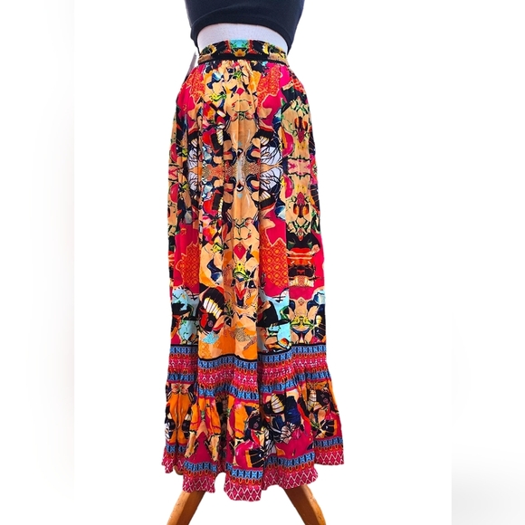 Anthropologie Bhanuni Jyoti Christia High low Maxi Skirt - Picture 3 of 16